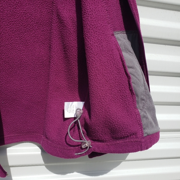Bass Pro Shop plum purple fleece full zip jacket - Picture 5 of 6
